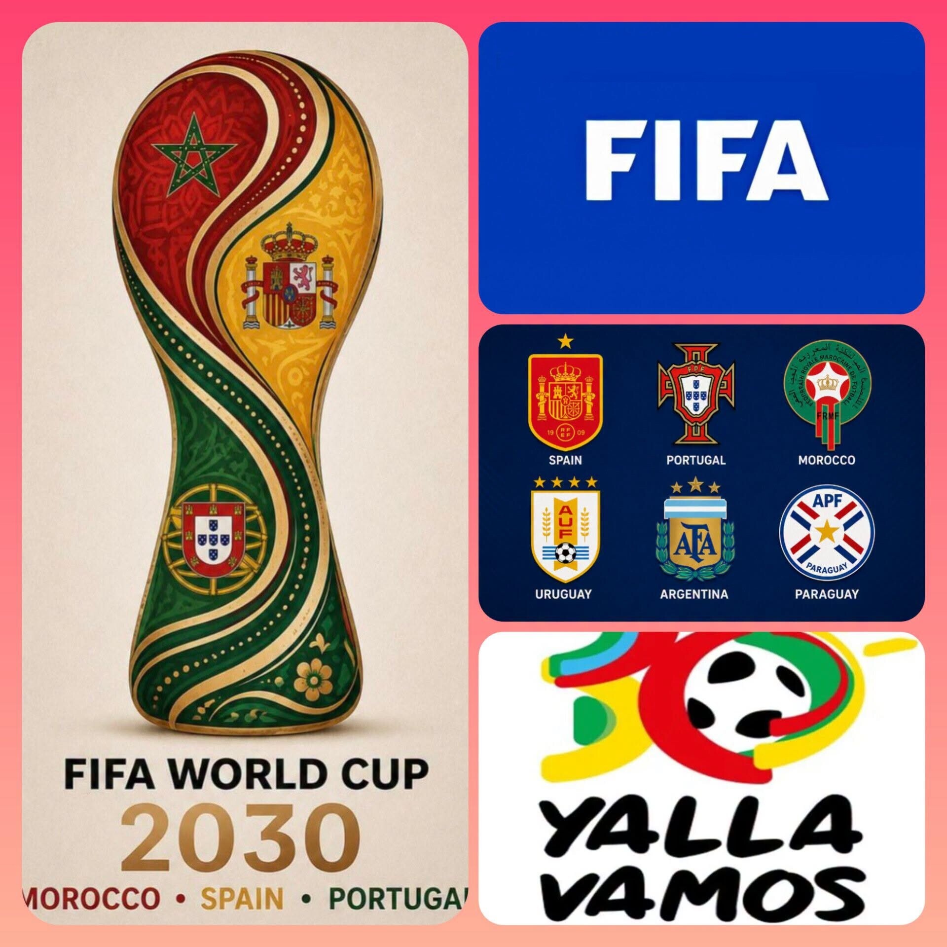 World Cup 2030 kỷ niệm 100 năm thành lập giải đấu